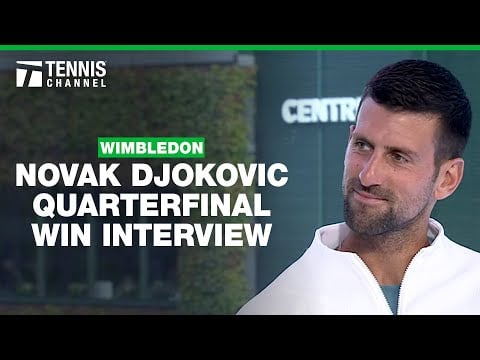 Novak Djokovic on Torn Meniscus and Withdrawing from French Open | 2024 Wimbledon Quarterfinal