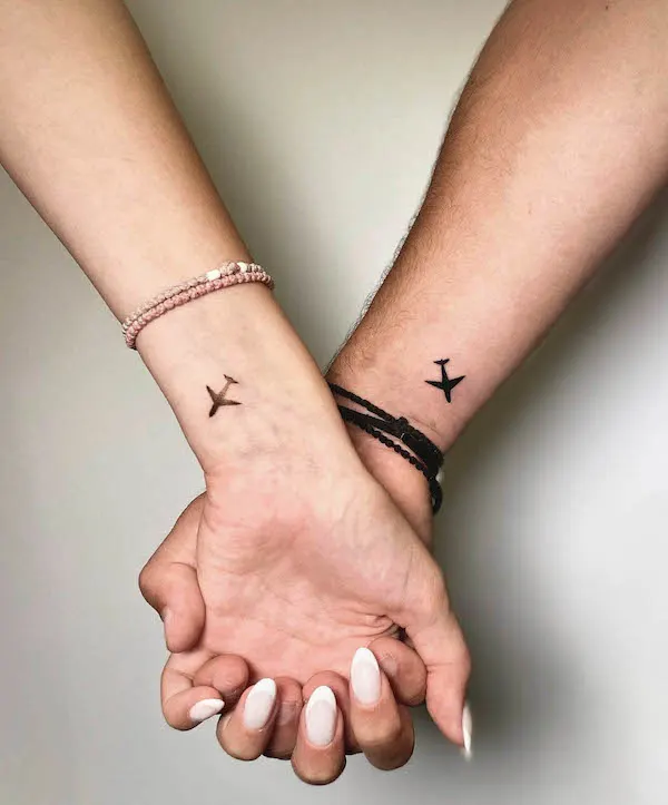 Airplane tattoos by @puertoink