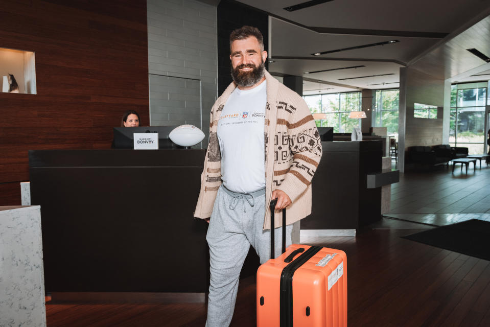 Jason Kelce is joining Marriott Bonvoy and Courtyard by Marriott as their first-ever ‘Fanbassador.