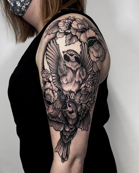 Explore 23 Unique Half Sleeve Tattoos for Women for Upper Arm Designs