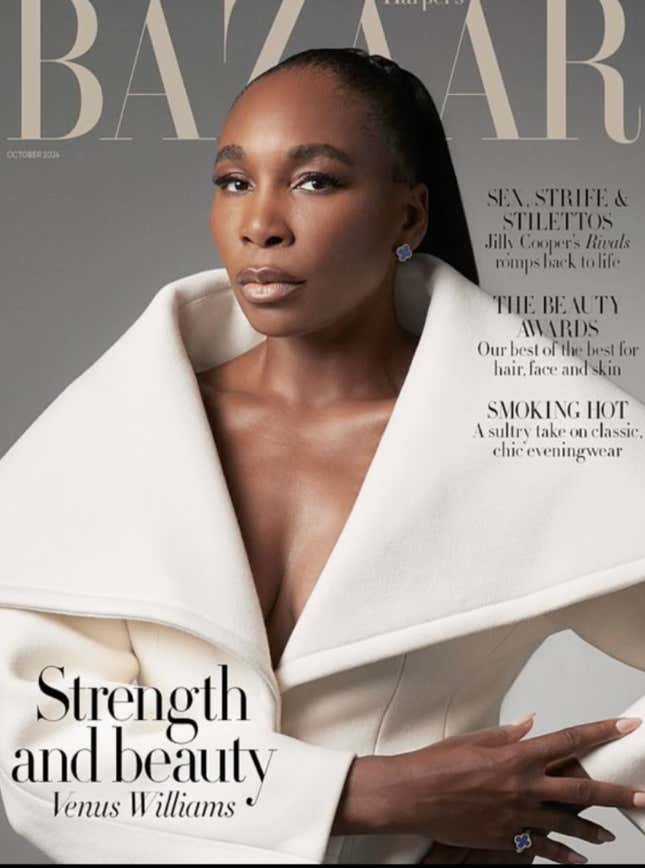 Bild für Artikel mit dem Titel Venus Williams sieht in Harper’s Bazaar UK wie eine umwerfende Naomi Campbell aus