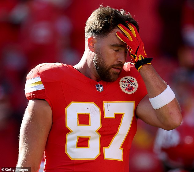 The 35-year-old Kelce struggled in the game and his team were lucky to emerge with a win