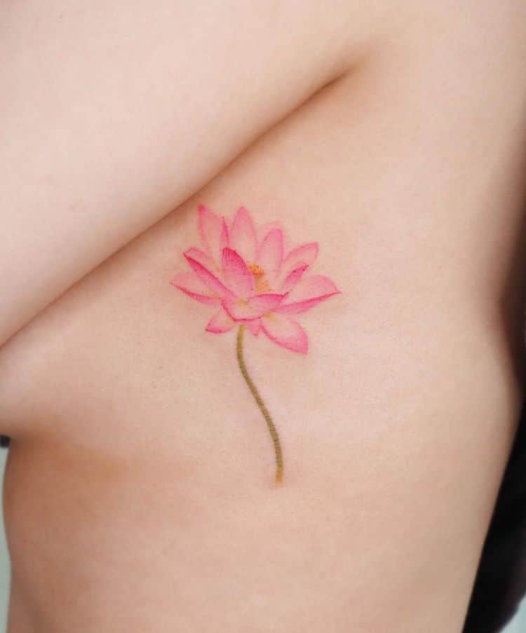 Delicate Watercolor Tattoos by Eunyu