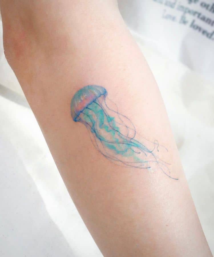 Delicate Watercolor Tattoos by Eunyu