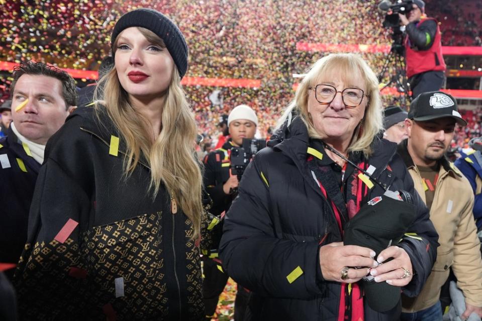 The Super Bowl champion’s loved ones “know Taylor isn’t using Travis for his fame and that she truly loves and cares about him for who he is.” Getty Images