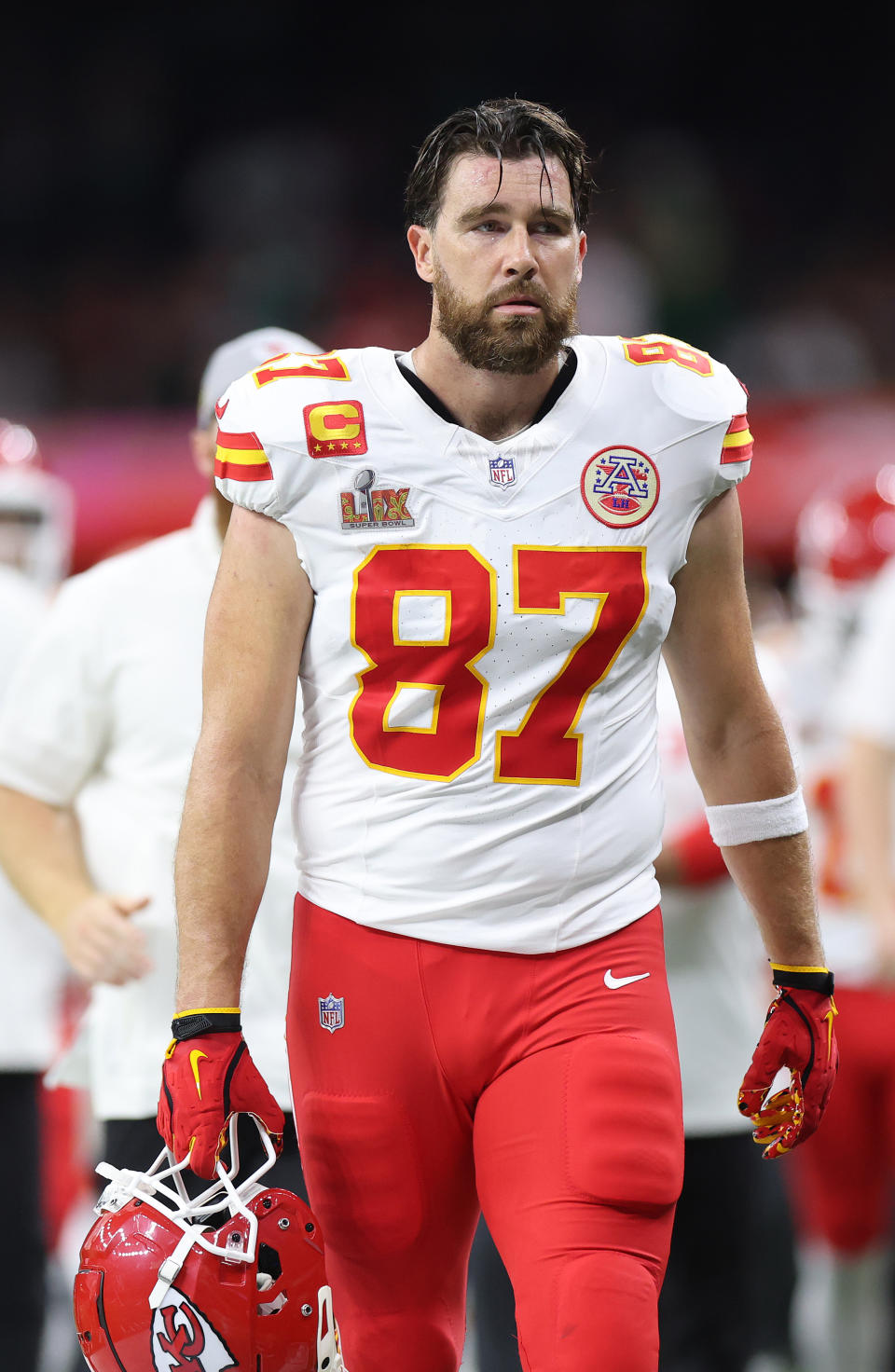 Kelce was reportedly emotional before he even took the field. Getty Images