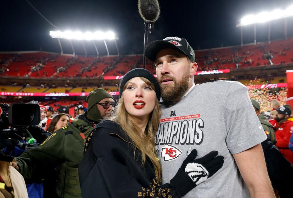 After losing Super Bowl LIX to the Philadelphia Eagles, the “Cruel Summer” singer has been “comforting” Travis. Getty Images