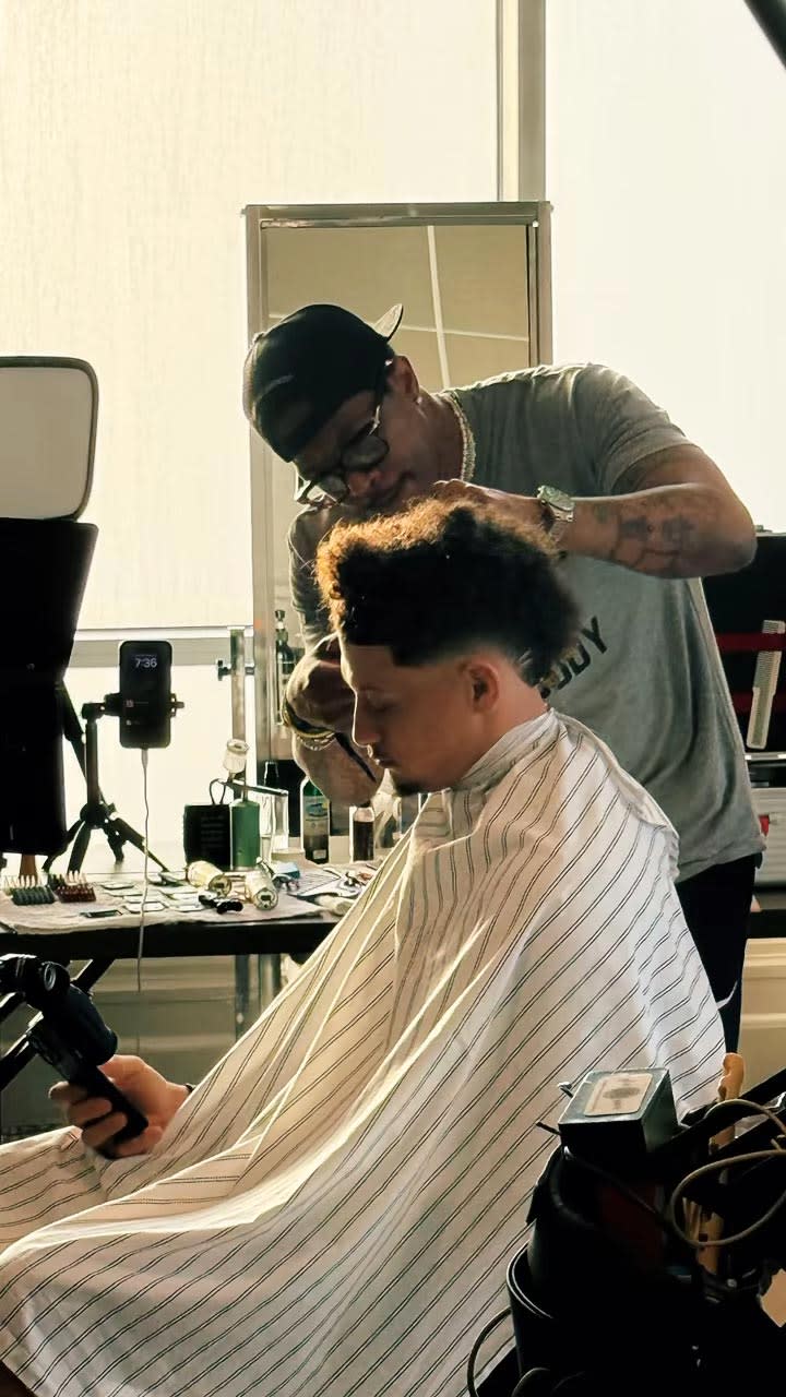 Patrick Mahomes Barber Reveals His Polarizing Haircut Was Supposed to Be Even More Drastic 240