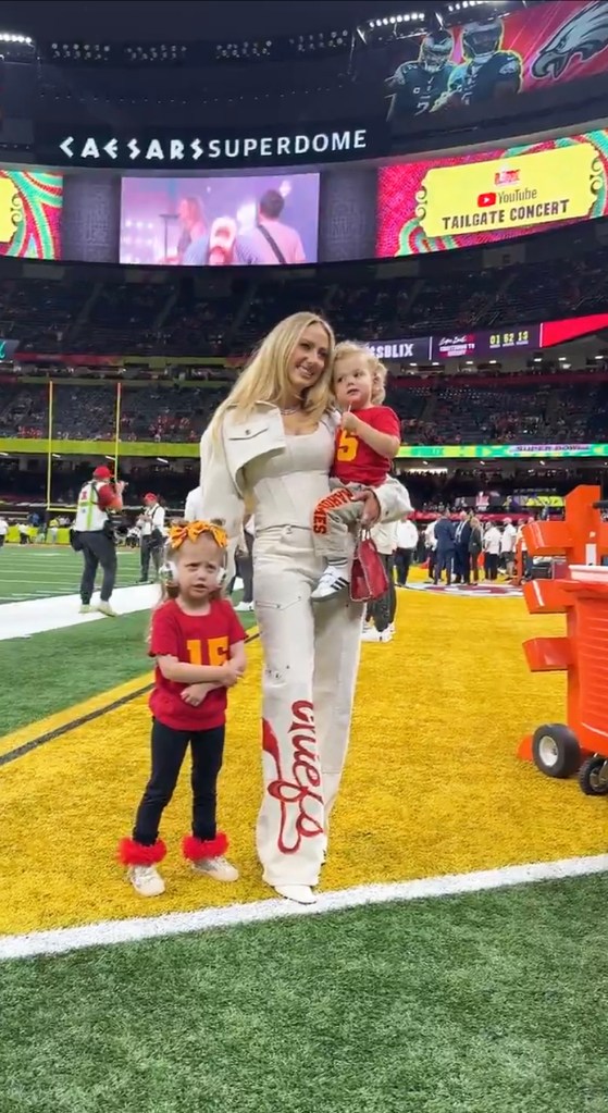 Brittany Mahomes and kids via Instagram Sunday