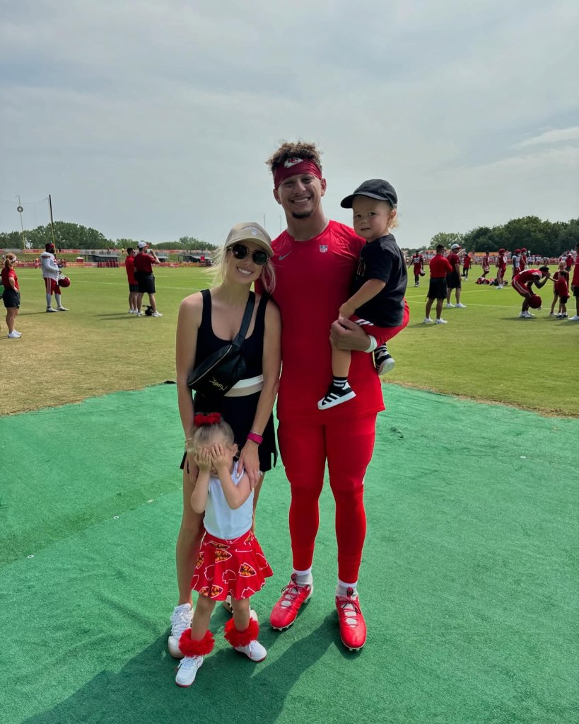 Patrick Mahomes, Brittany Mahomes and kids via Instagram in September 2024