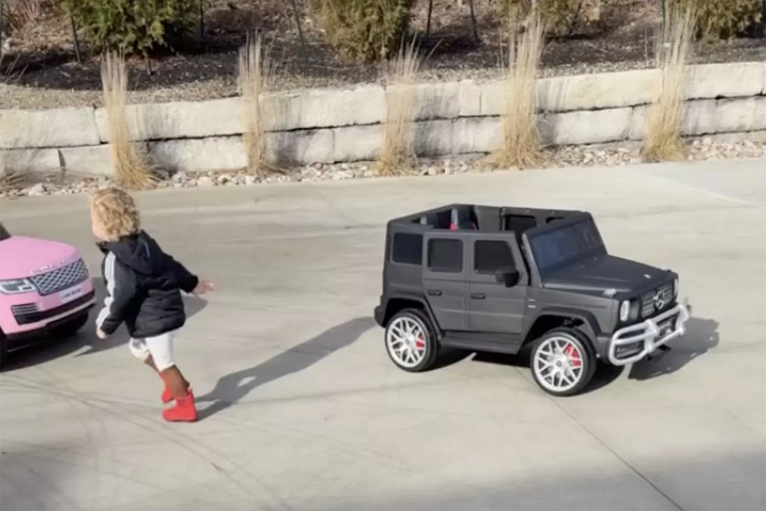 Brittany Mahomes Shares Cute Video of Sterling and Bronze Riding Around in Mini Range Rover