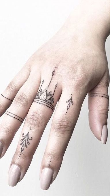 Initial Tattoo On Finger (6)