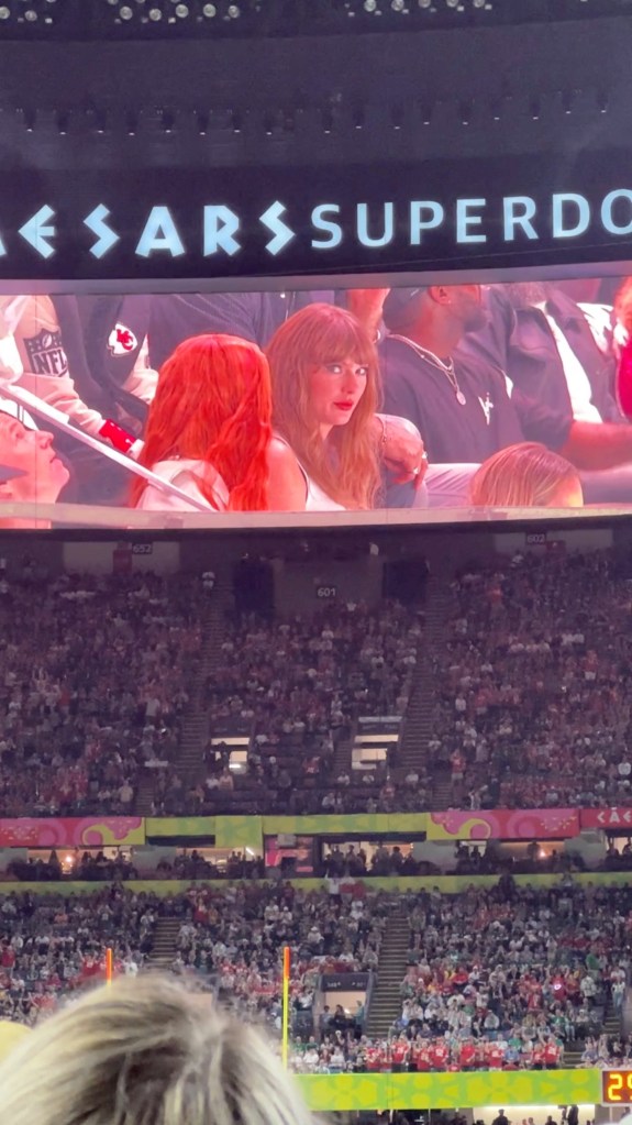 Taylor Swift at Sunday's Super Bowl 2025