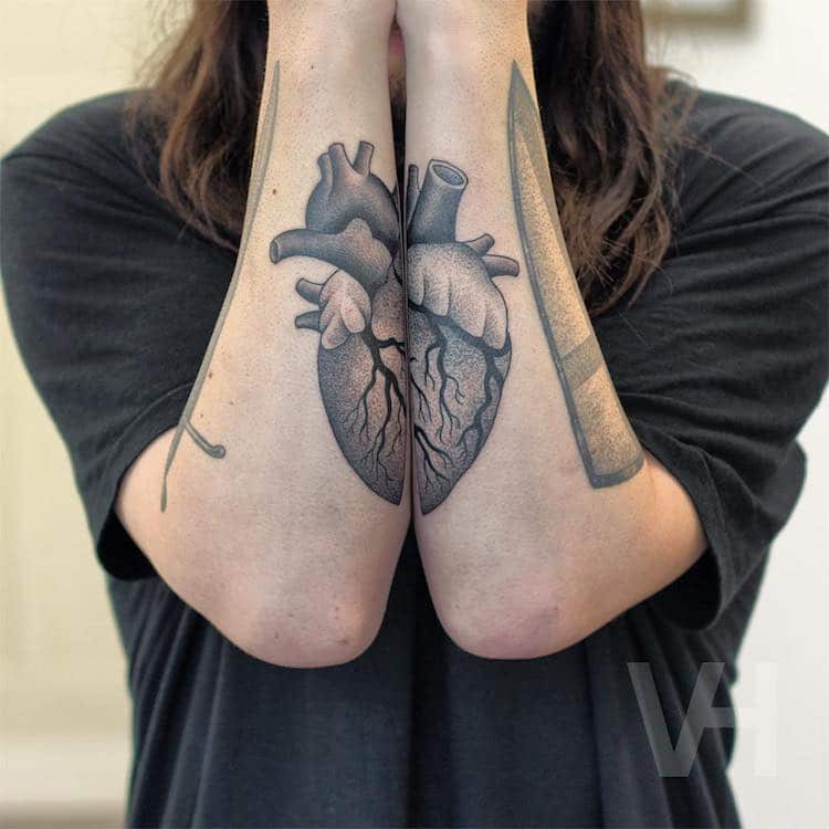 Symmetrical Tattoos by Valentin Hirsch