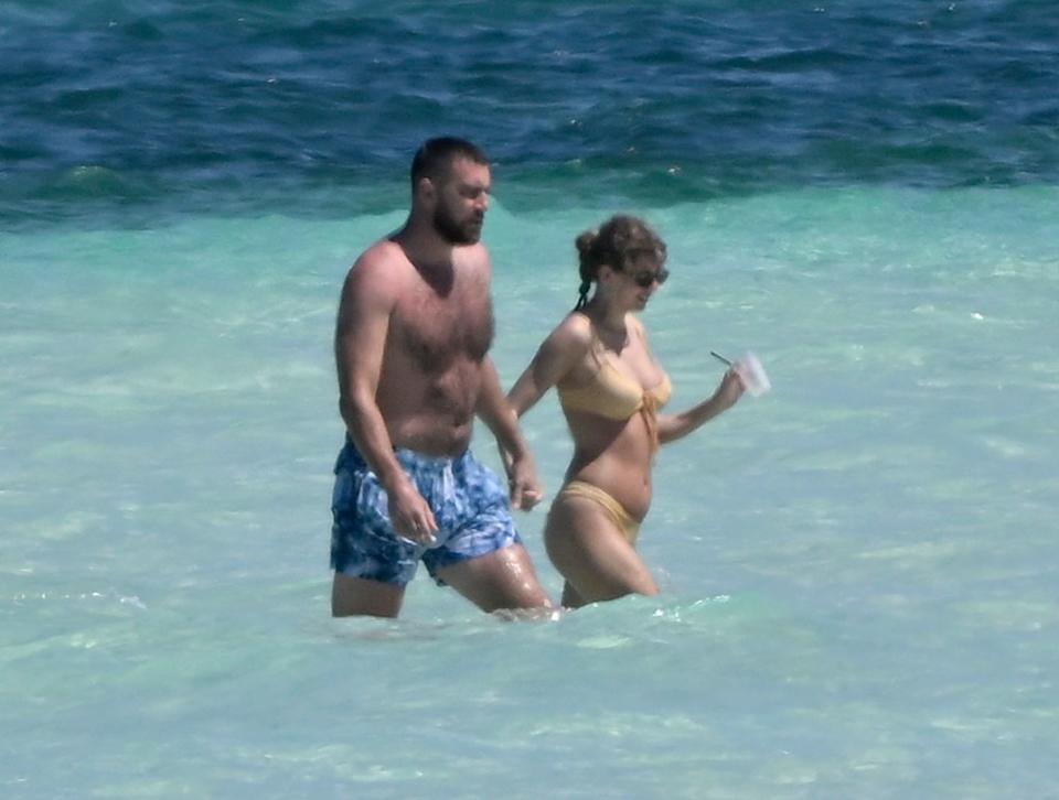 The “Fortnight” singer and the Super Bowl champ (pictured here in the Bahamas last March) enjoyed their date night following an international vacation where they spent some time alone. Mega/BackGrid