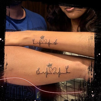 matching couple tattoo