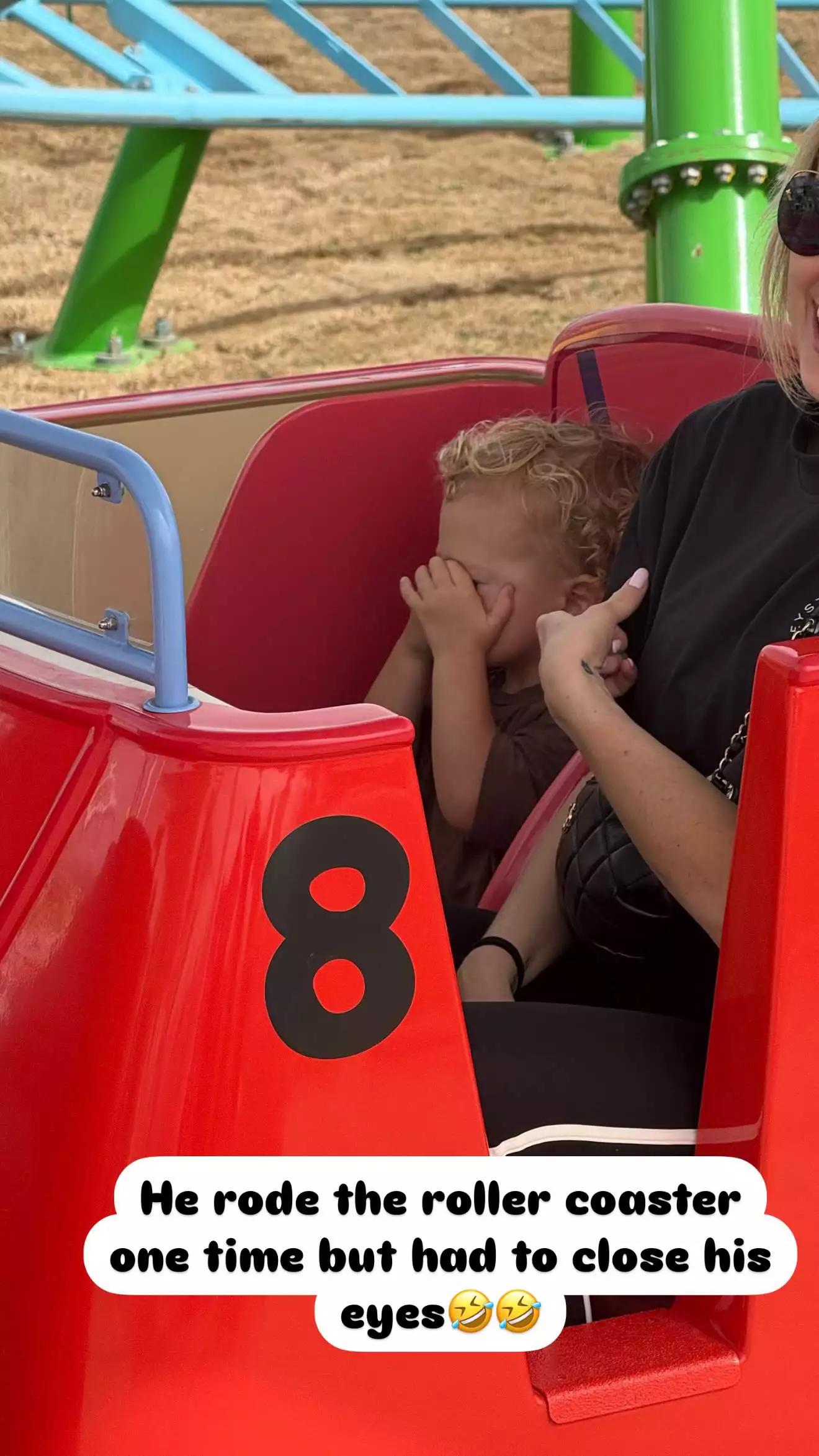 Brit mahomes takes her kids to peppa pig park