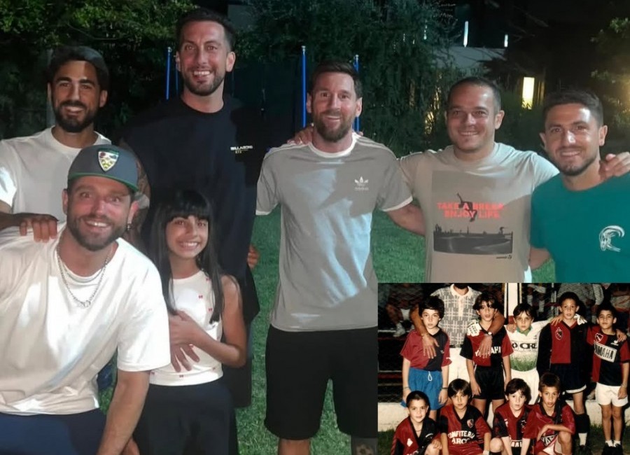 Messi, la reunión con excompañeros de Newell's que emocionó a Rosario