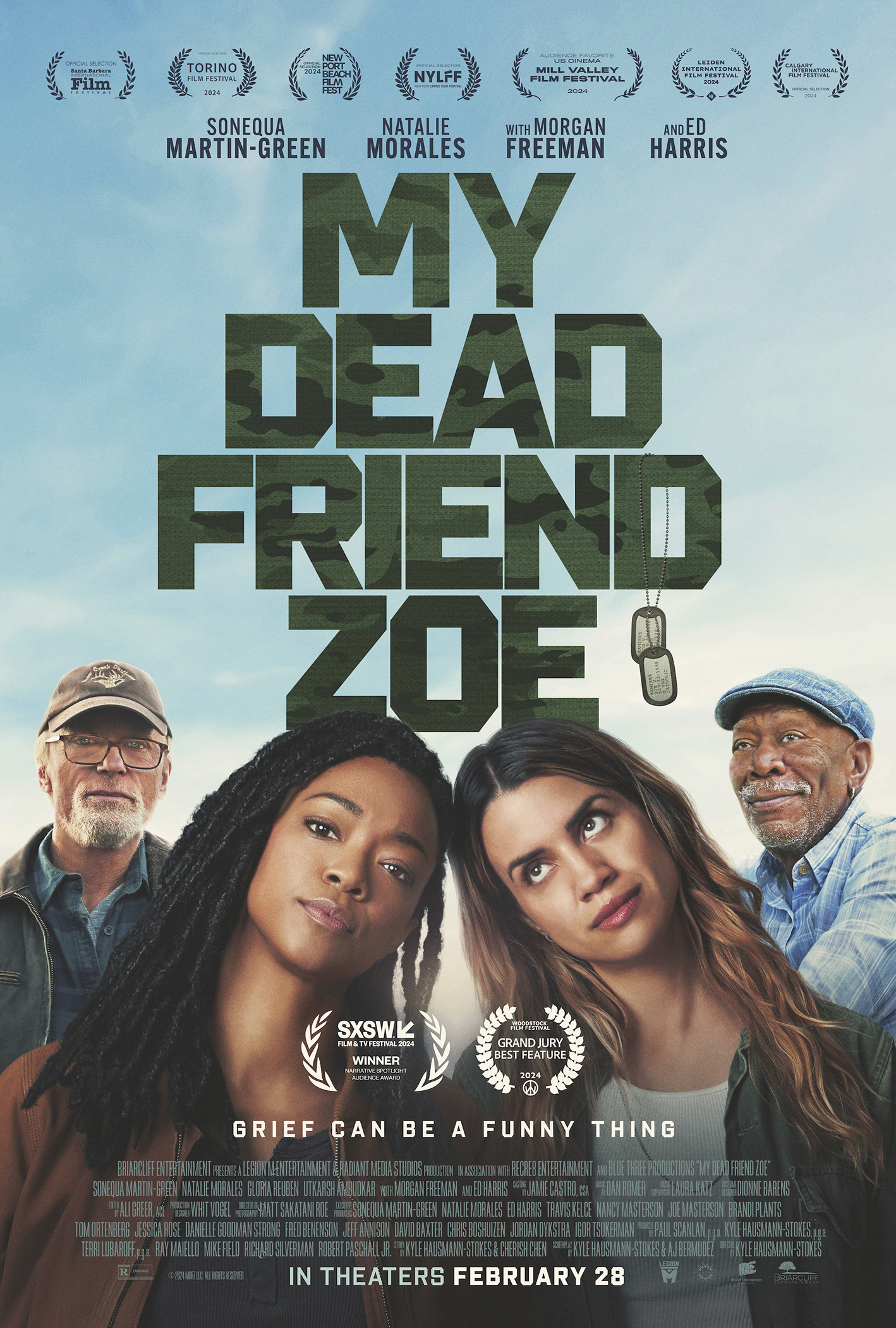 The movie cover of "My Dead Friend Zoe"