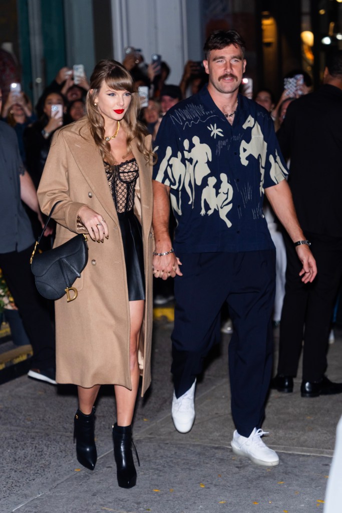 Taylor Swift and Travis Kelce in October 2024