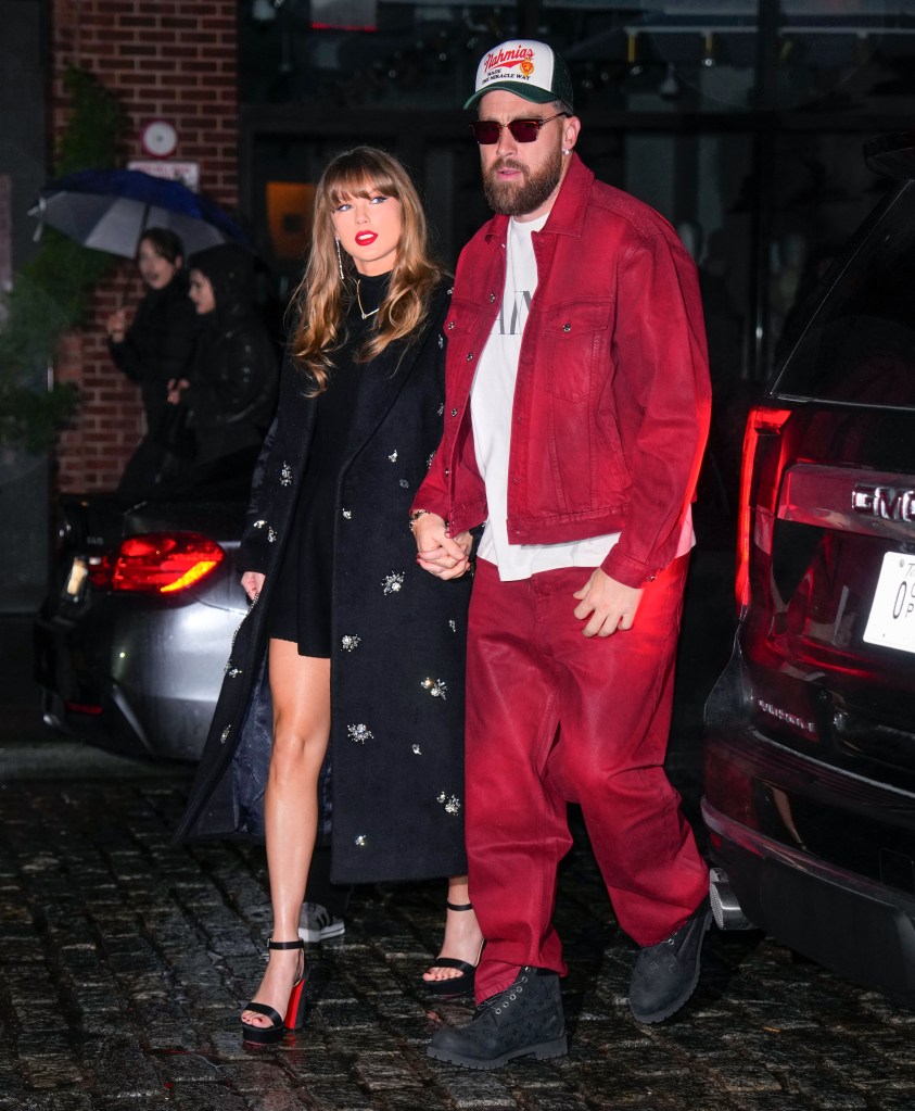 Taylor Swift and Travis Kelce in NYC in December 2024