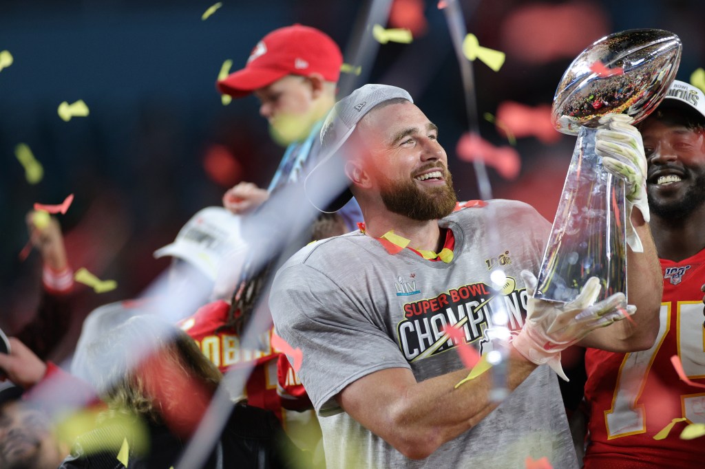 Travis Kelce in February 2020