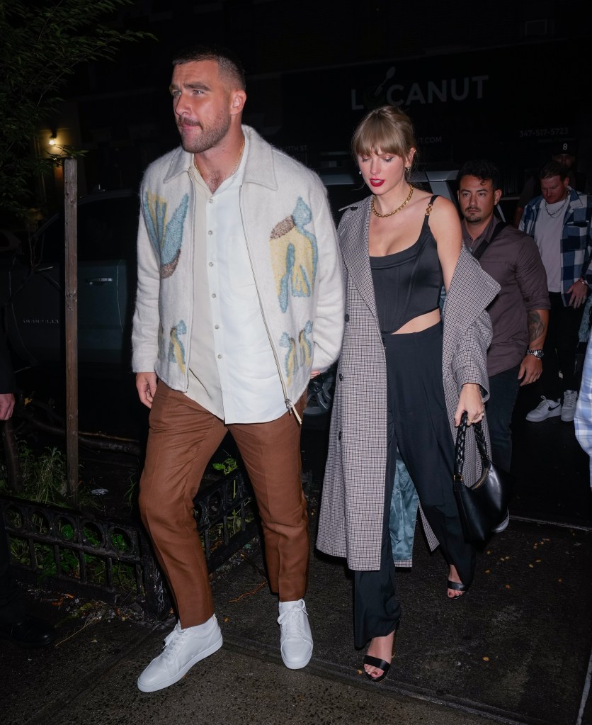 Travis Kelce and Taylor Swift in NYC in October 2024