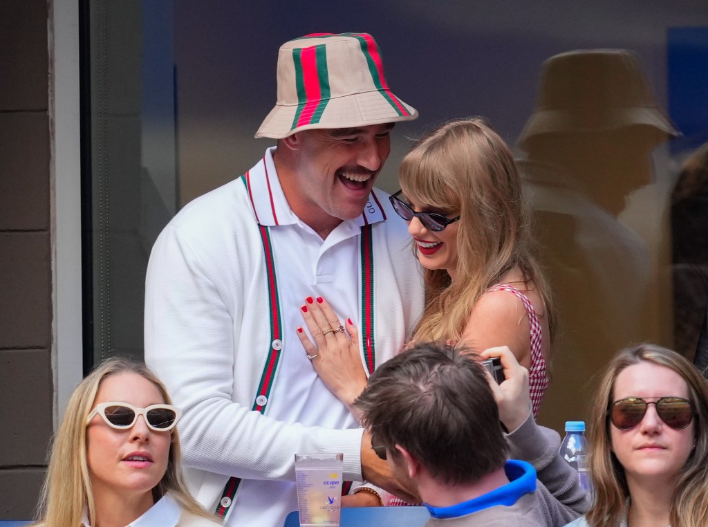 Taylor Swift and Travis Kelce at US Open in September 2024