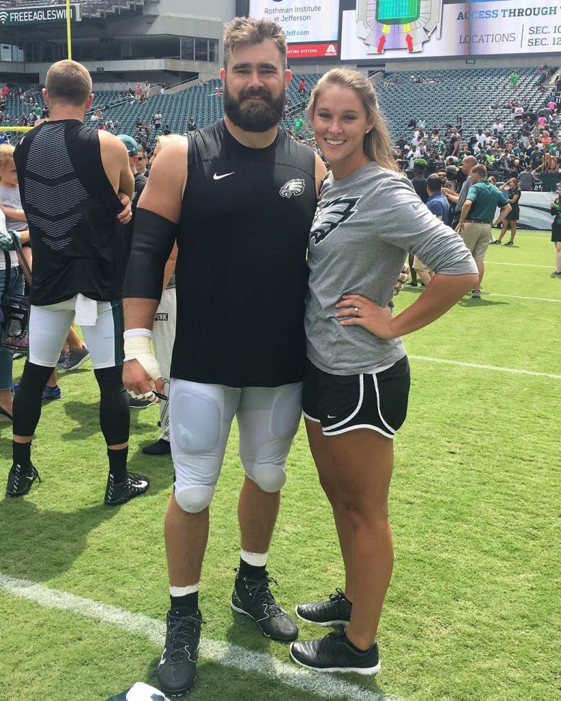 Jason Kelce and Kylie Kelce via Instagram