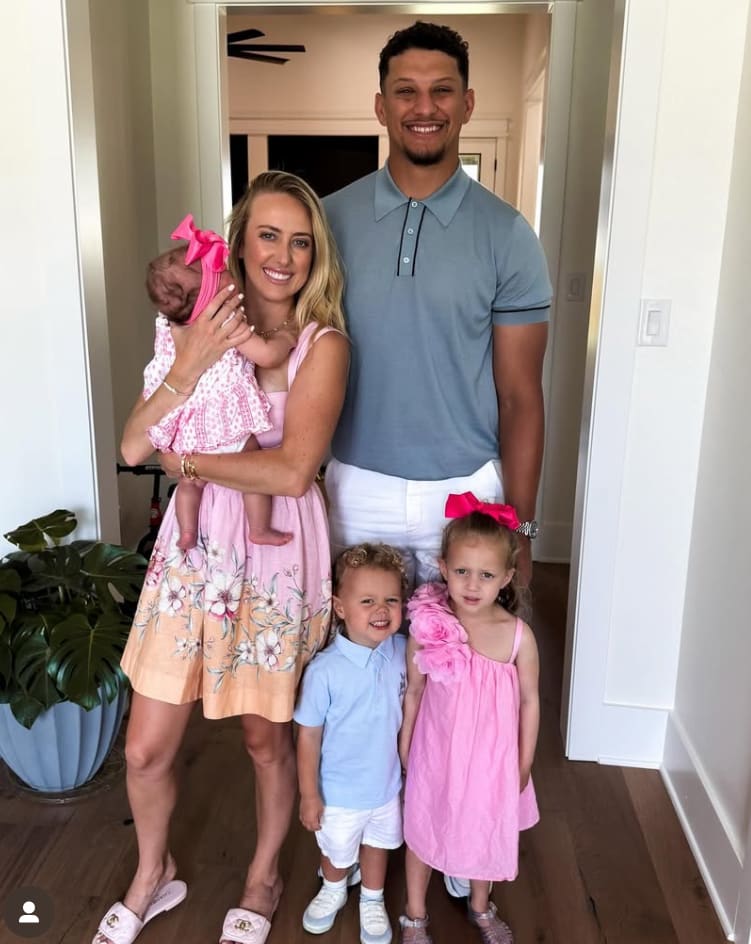 Patrick Mahomes, wife Brittany and three kids Patrick Mahomes, wife Brittany and three kids