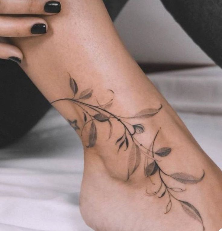 Soft, supple ankle tattoos for women