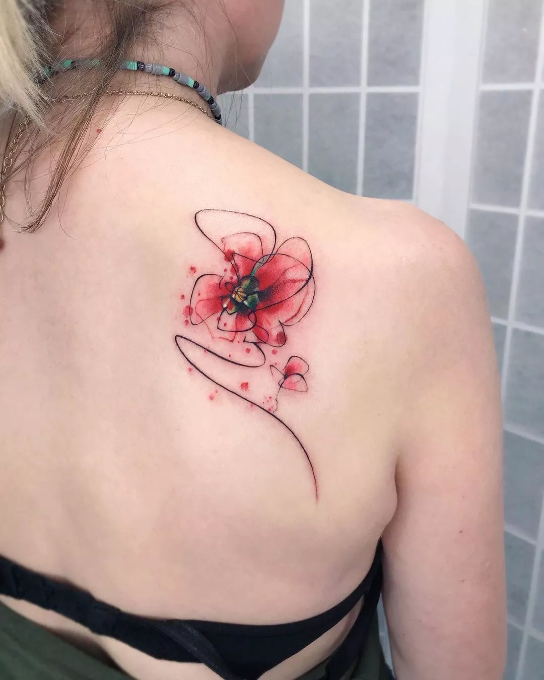 Subtle Colorburst Watercolor Tattoos