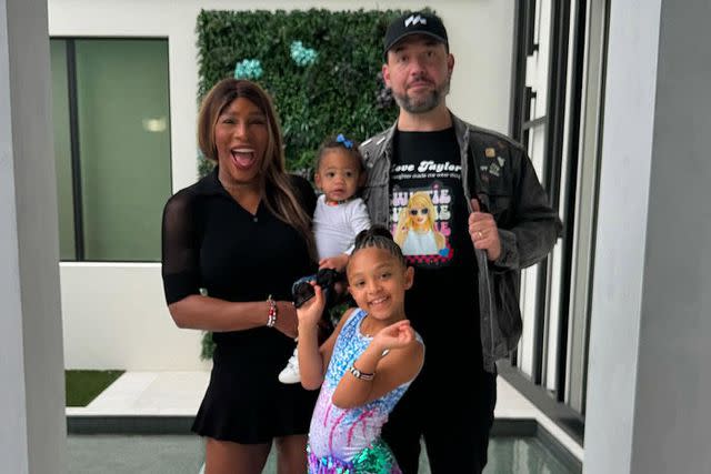 Serena Williams/Instagram Serena Williams and husband Alexis Ohanian with their kids in 2024
