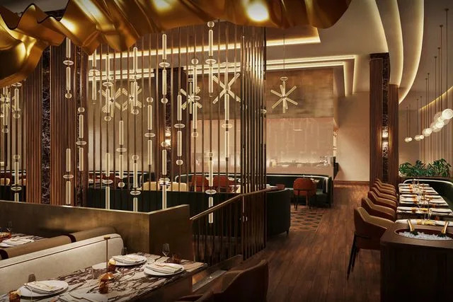 Noble 33 Renderings of Travis Kelce and Patrick Mahomes's restaurant, 1587 Prime