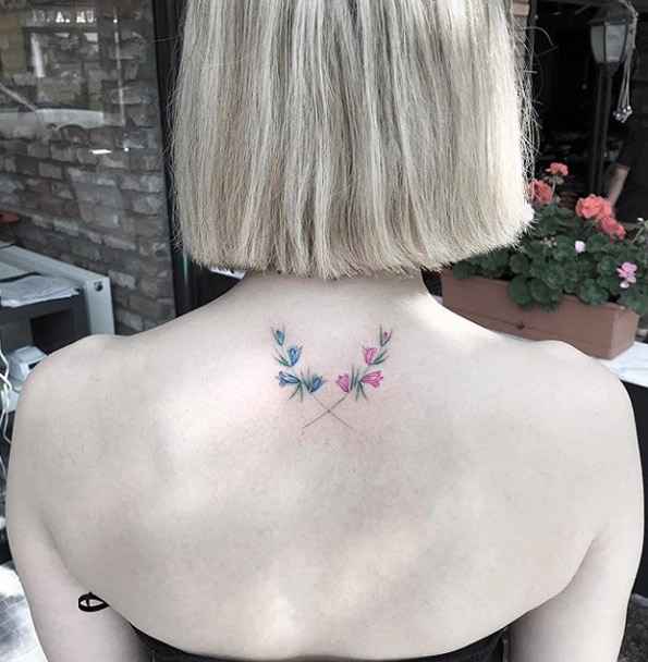 Floral back piece by Fatih Odabas