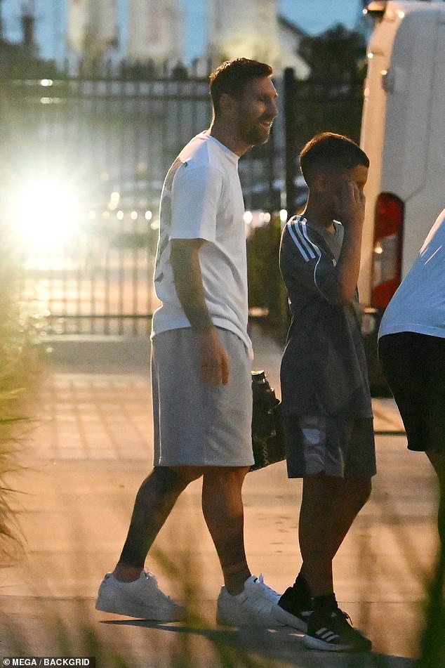 Messi dường như đang yêu cuộc sống ở South Beach kể từ khi anh đến Hoa Kỳ