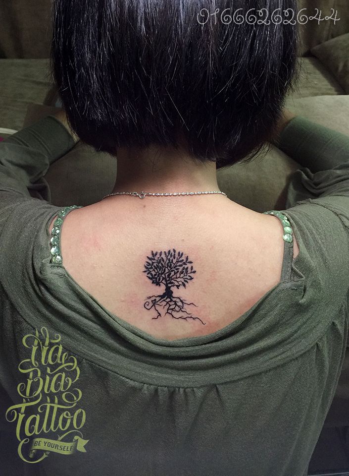 tree tattoos, back tattoos, female tattoos, beautiful tattoos, Hanoi ...