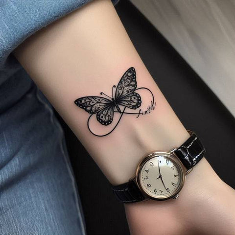 Butterfly Infinity Tattoo 1