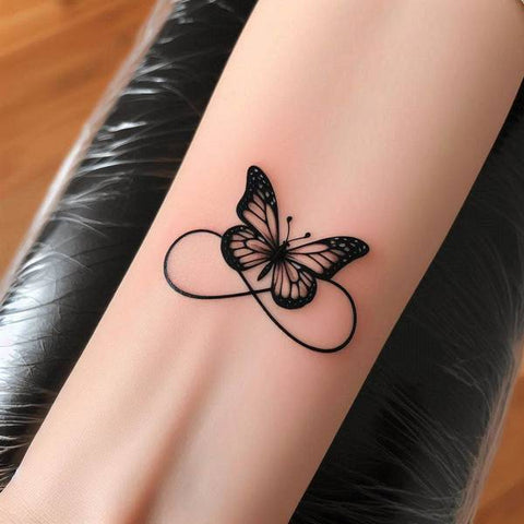 Butterfly Infinity Tattoo 2