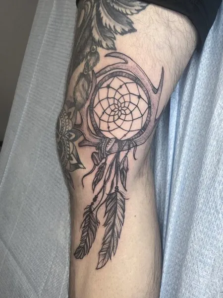 Feather Leg Tattoo Feather Leg Tattoo