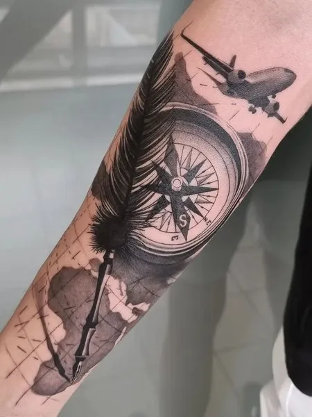 Feather Tattoo Men Feather Tattoo Men