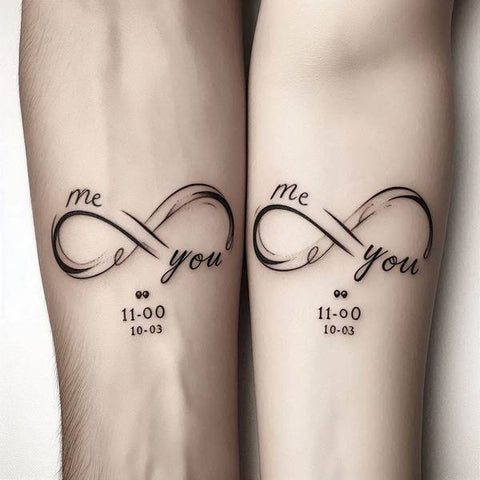 Infinity Tattoo For Couples 2