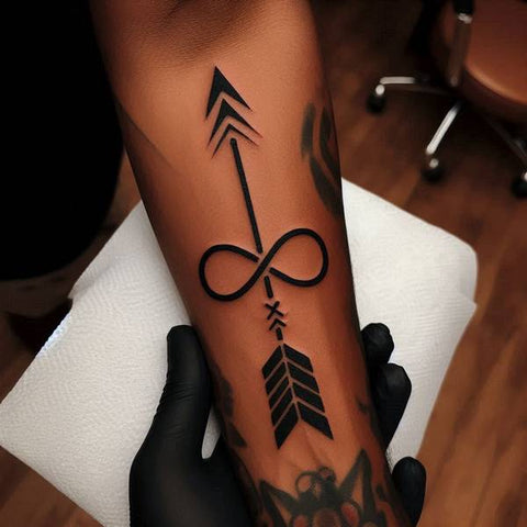 Infinity Arrow Tattoo 1