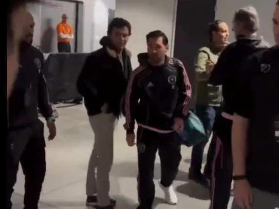 WATCH: F1 driver Sergio Perez meets Football legend Lionel Messi at the  Inter Miami Match