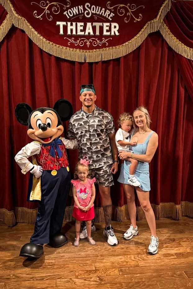 Patrick Mahomes and family