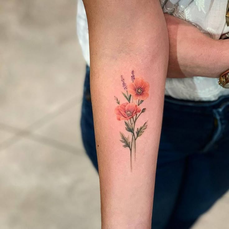 poppy and lavender